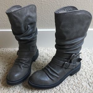 Blowfish faux fur boots -Never worn-